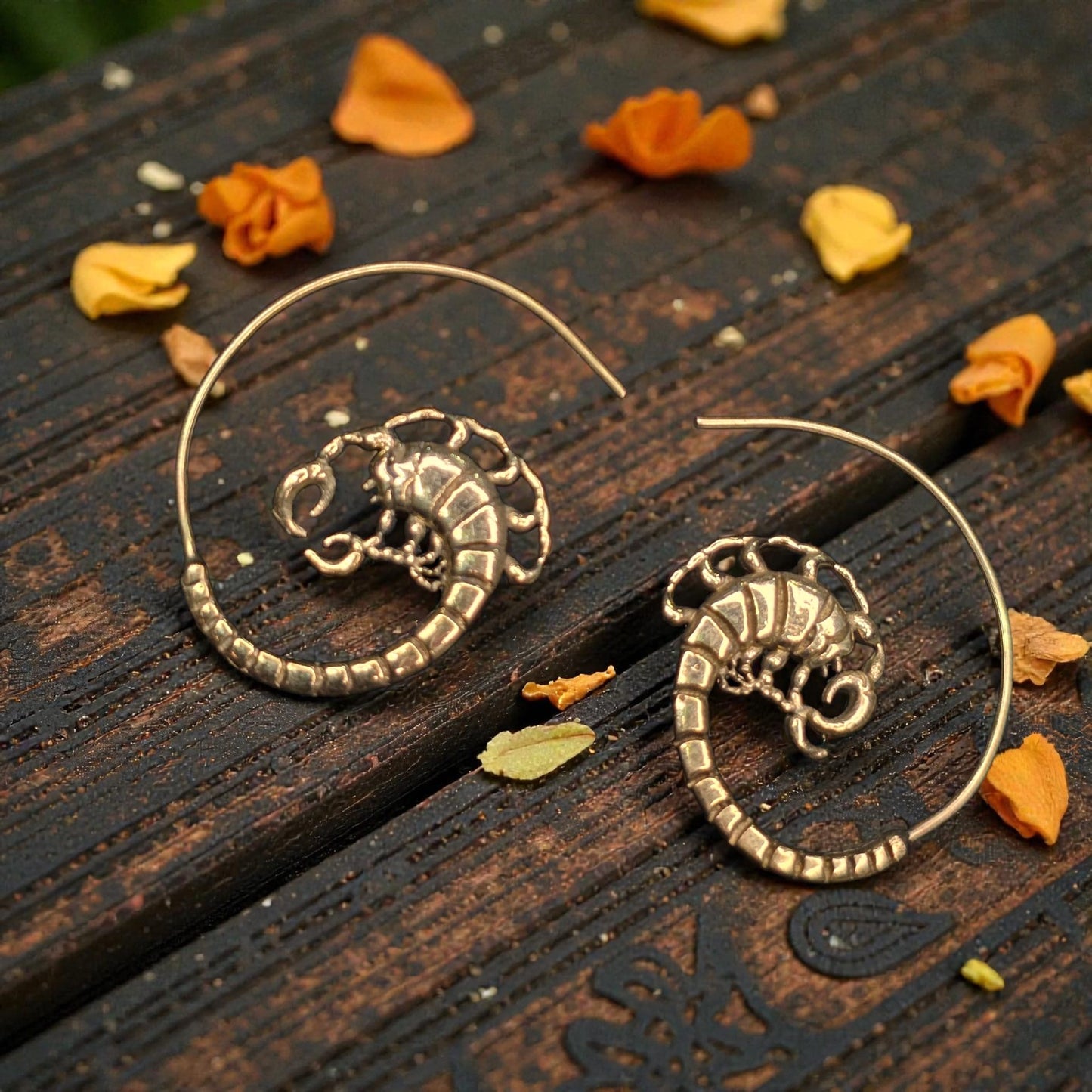 spiral scorpion earring 3
