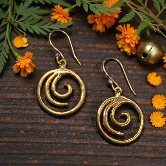 brass earring