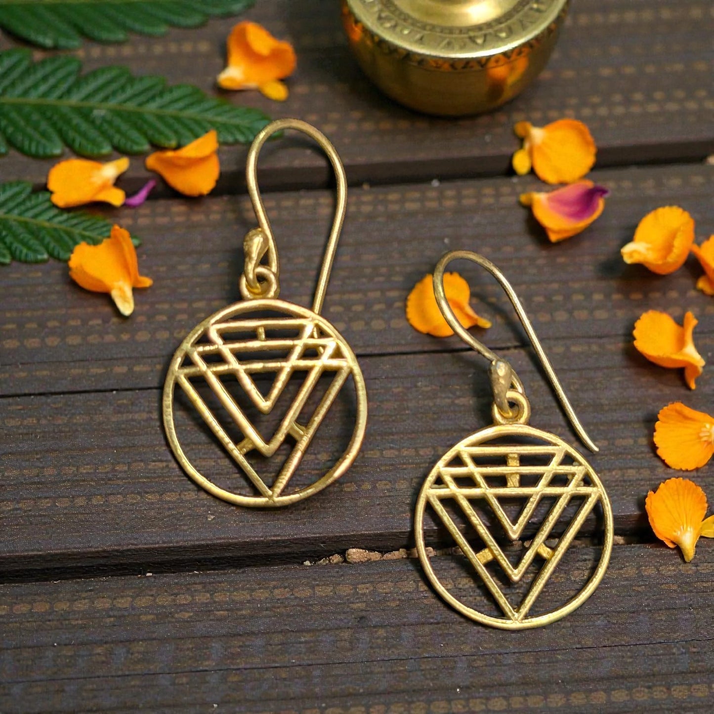 brass earring